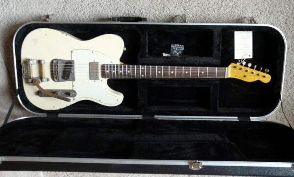 SOLD!  2015 Bill Nash T-63 Bigsby guitar Lollars-Humbucker Olympic White, light aging
