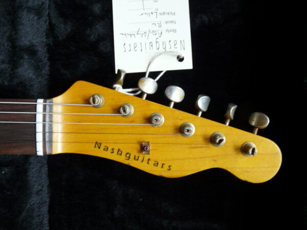 SOLD!  2015 Bill Nash T-63 Bigsby guitar Lollars-Humbucker Olympic White, light aging - Image 6