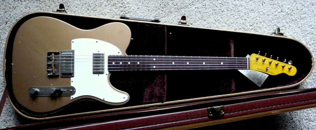 Sold!  Nash T2-HB Les Paul Gold Rosewood Boat Neck, Lollar Imperial humbuckers, Alder body