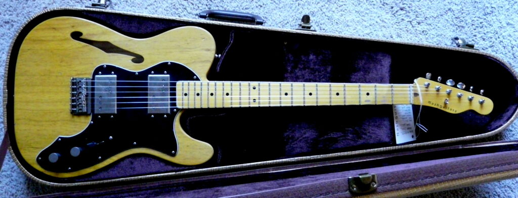 New 2024 Nash USA Guitar. T-72 TL thinline. 6 lbs 8 oz. Natural finish, Ash. Solid Maple Neck.