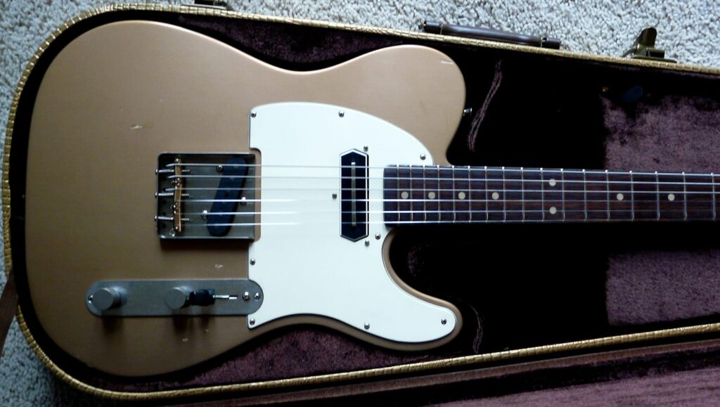 New 2024 Bill Nash Charlie Christian T-63 Telecaster Guitar. Lollar bridge. Rosewood neck, Les Paul Gold