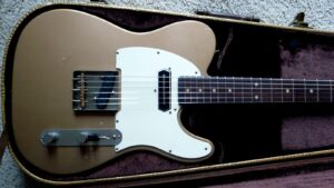 New 2024 Bill Nash Charlie Christian T-63 Telecaster Guitar. Lollar bridge. Rosewood neck, Les Paul Gold