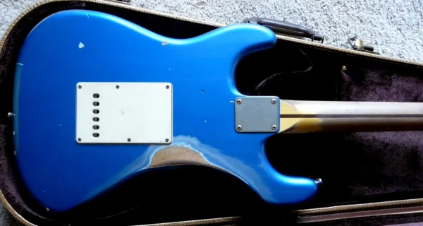 New 2024 Bill Nash S-63, solid maple C neck, USA guitar Lollars Lake Placid Blue Matching Headstock Brand New - Image 11