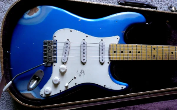 New 2024 Bill Nash S-63, solid maple C neck, USA guitar Lollars Lake Placid Blue Matching Headstock Brand New
