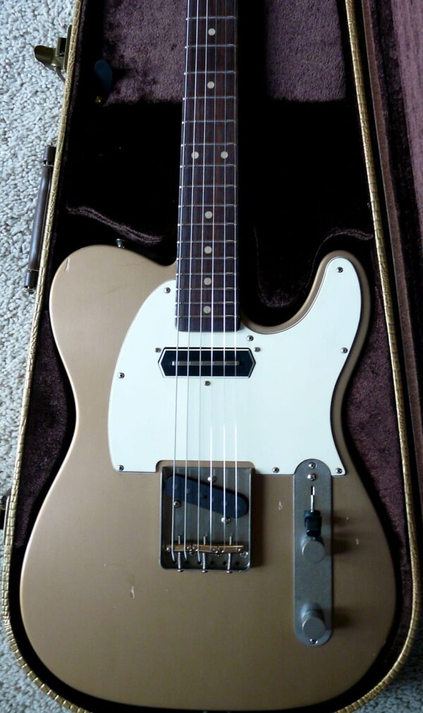 New 2024 Bill Nash Charlie Christian T-63 Telecaster Guitar. Lollar bridge. Rosewood neck, Les Paul Gold - Image 4