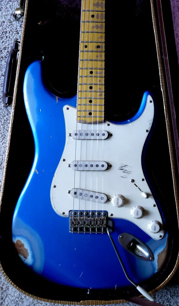 New 2024 Bill Nash S-63, solid maple C neck, USA guitar Lollars Lake Placid Blue Matching Headstock Brand New - Image 7
