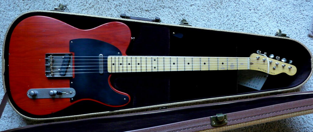 New 2025 Bill Nash T-63 Telecaster Guitar. Lollars, Solid Maple Neck, Trans Amber